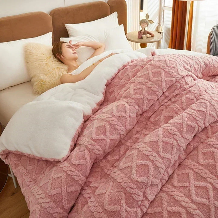 Faux Lambswool Weighted Blanket