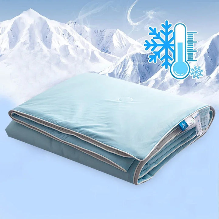 Ice Silk Cooling Blanket – Lightweight Summer Comforter for Bed