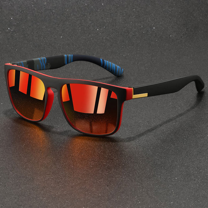 Polarized Sports Sunglasses UV400 - Retro Square Frame