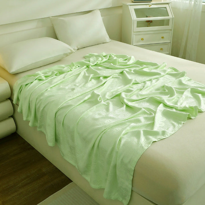 Light Green Bamboo Cooling Blanket