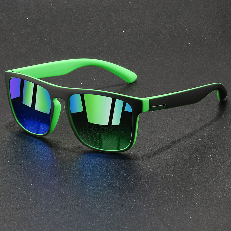 Polarized Sports Sunglasses UV400 - Retro Square Frame