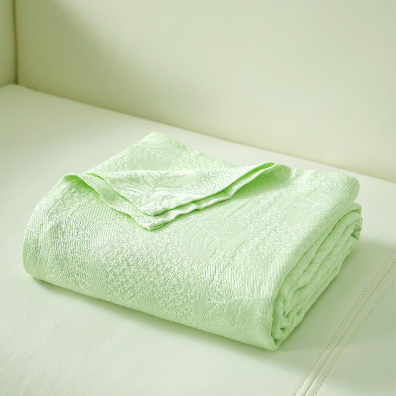 Light Green Bamboo Cooling Blanket