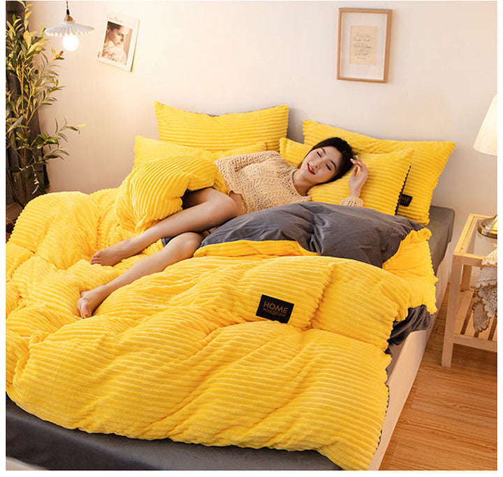 Ultra Soft Corduroy Duvet Cover Set