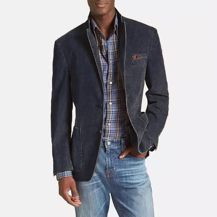 Wool-Blend Tailored Blazer