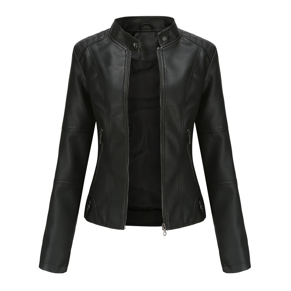 Sierra Faux-Leather Zip Jacket