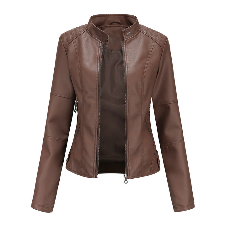 Sierra Faux-Leather Zip Jacket