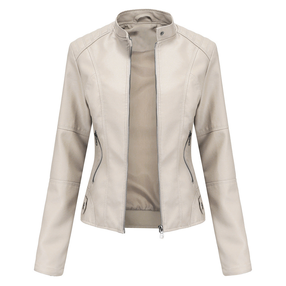 Sierra Faux-Leather Zip Jacket