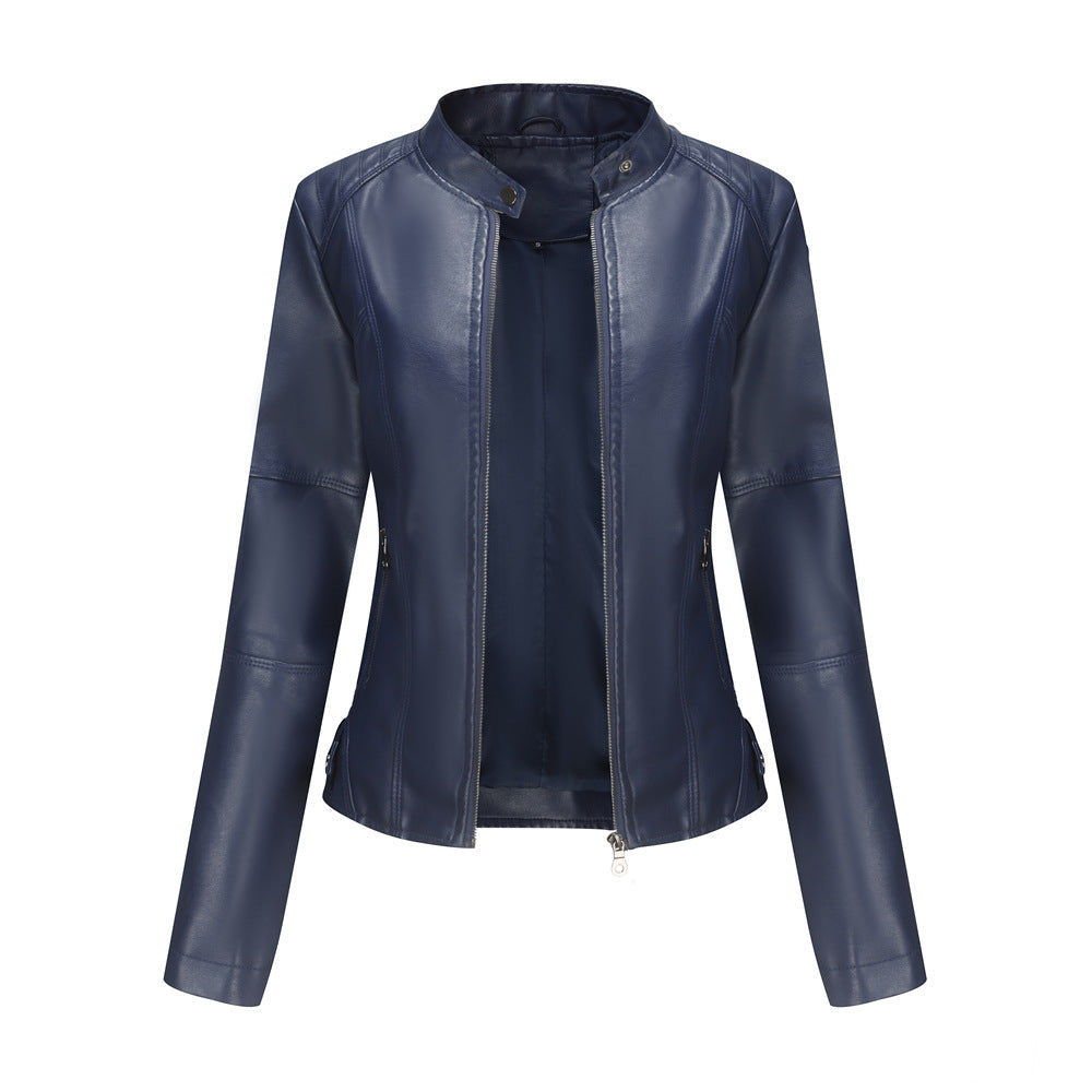 Sierra Faux-Leather Zip Jacket