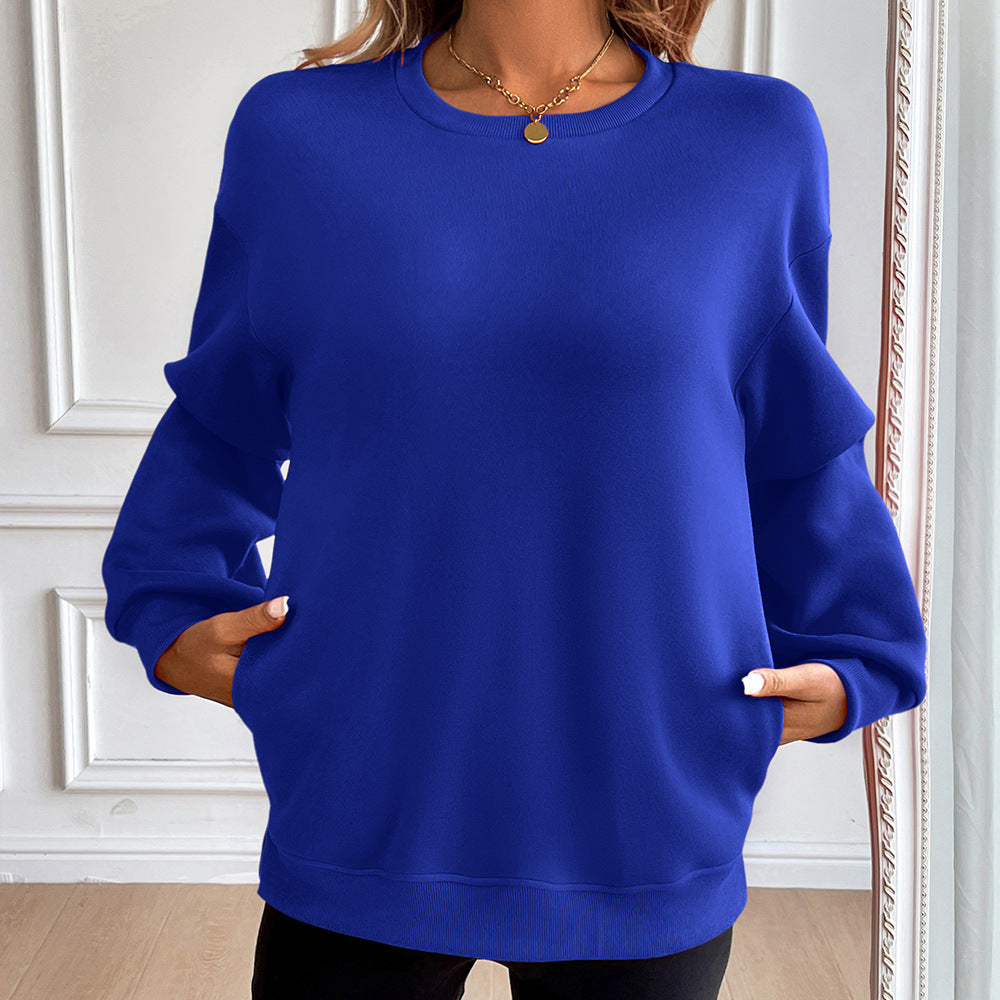 Cotton-Blend Lounge Sweatshirt