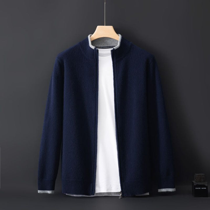 Classical Cashmere Zip-Up