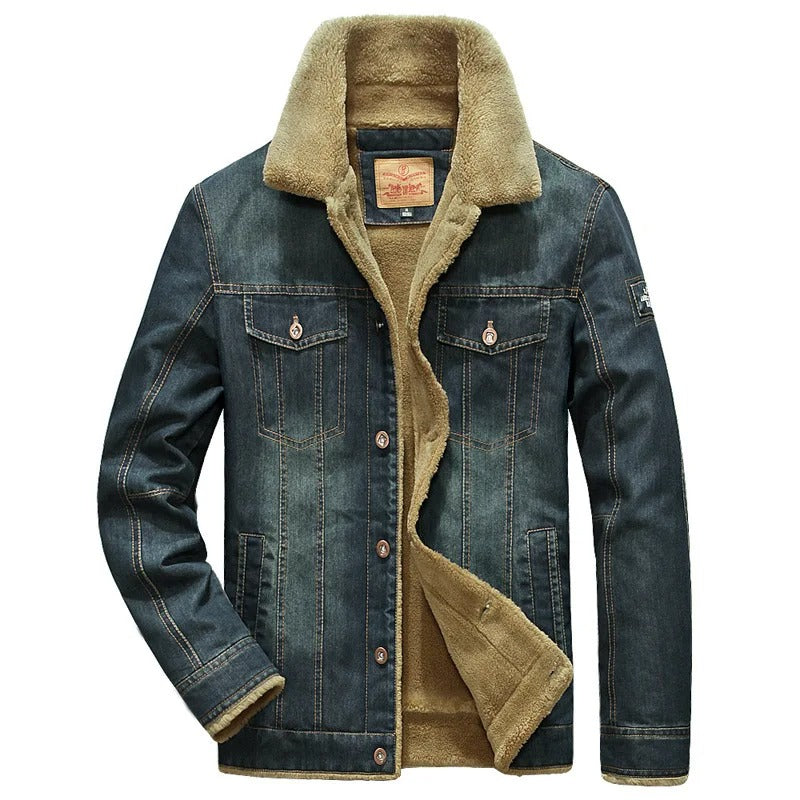 Elias Denim Shearling Jacket