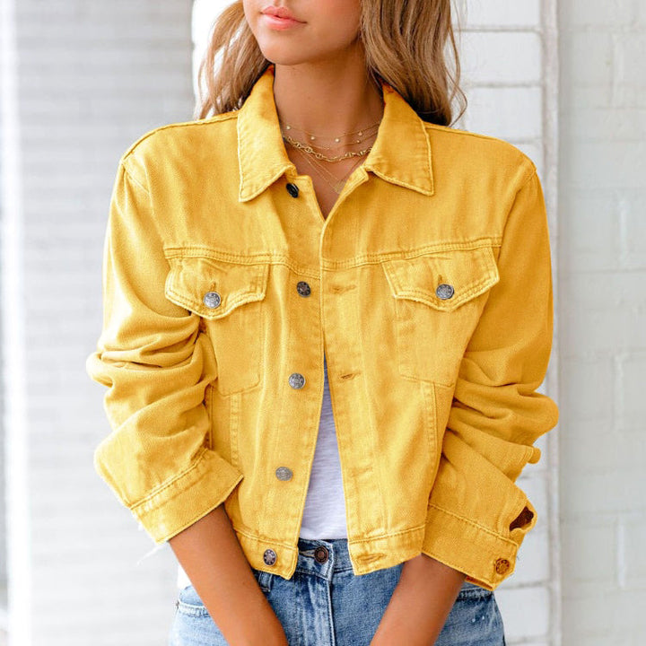 Lisbon Cropped Denim Jacket