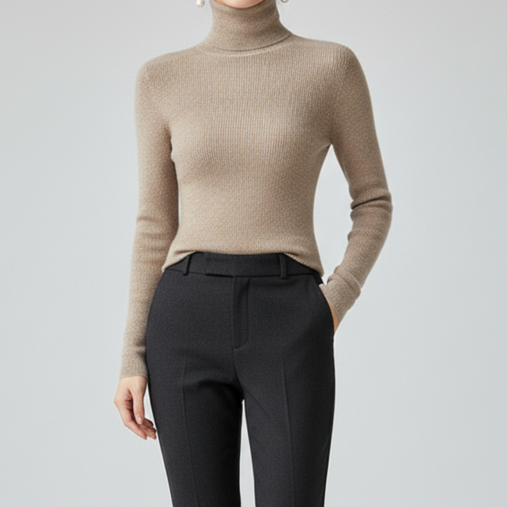 Auria Soft Ribbed Turtleneck