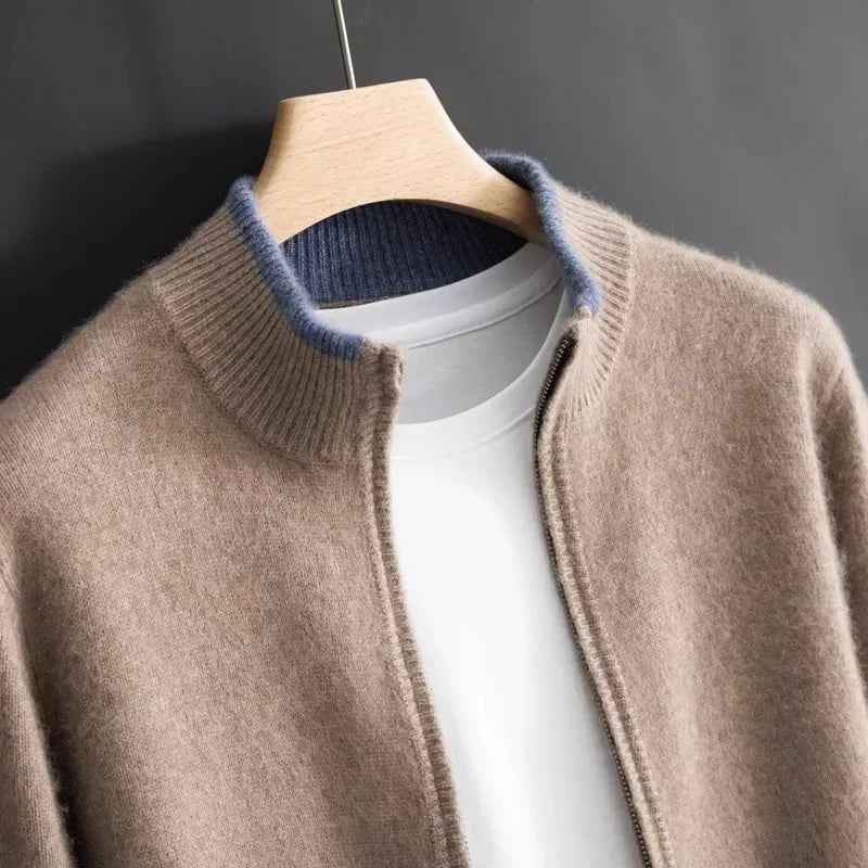 Classical Cashmere Zip-Up