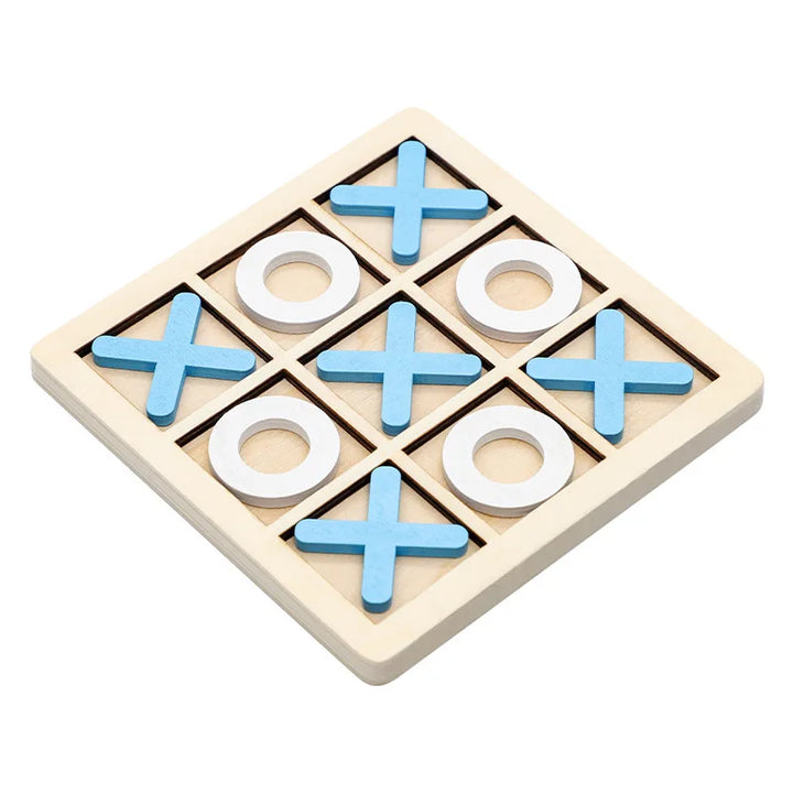 Wooden Tic-Tac-Toe Game Board Set