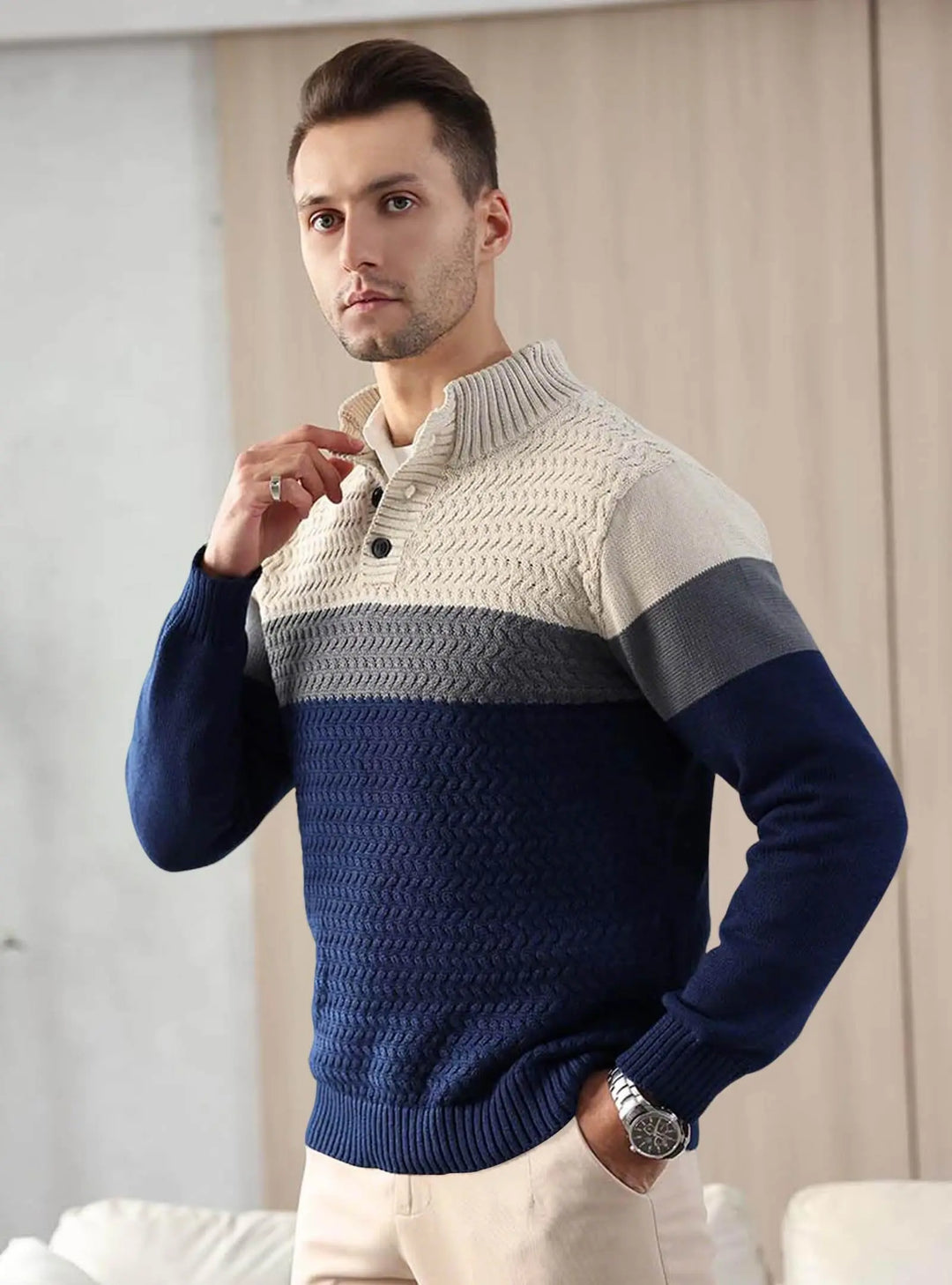 The Alpine Color-Block Knit