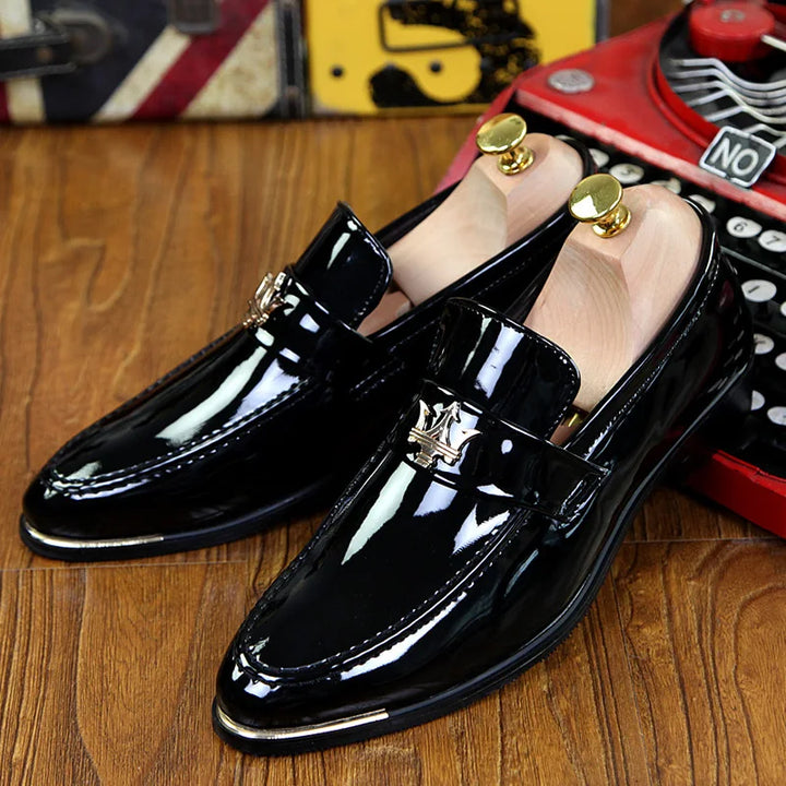 Marbello Polished Leather Loafers