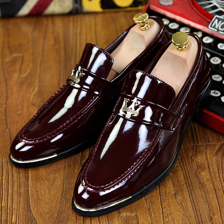 Marbello Polished Leather Loafers