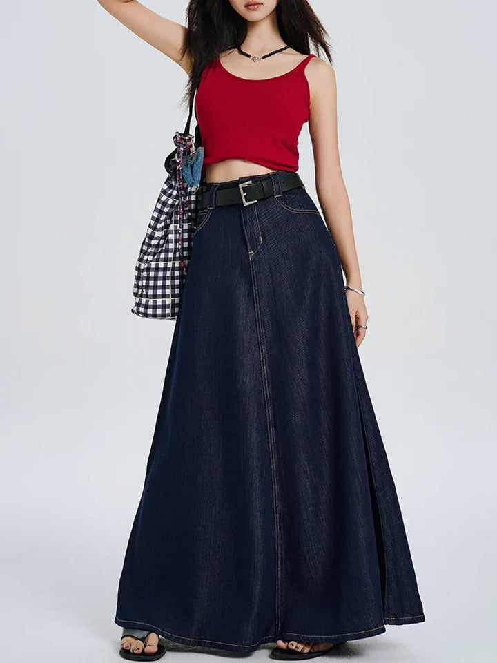 The Heritage Denim Maxi Skirt