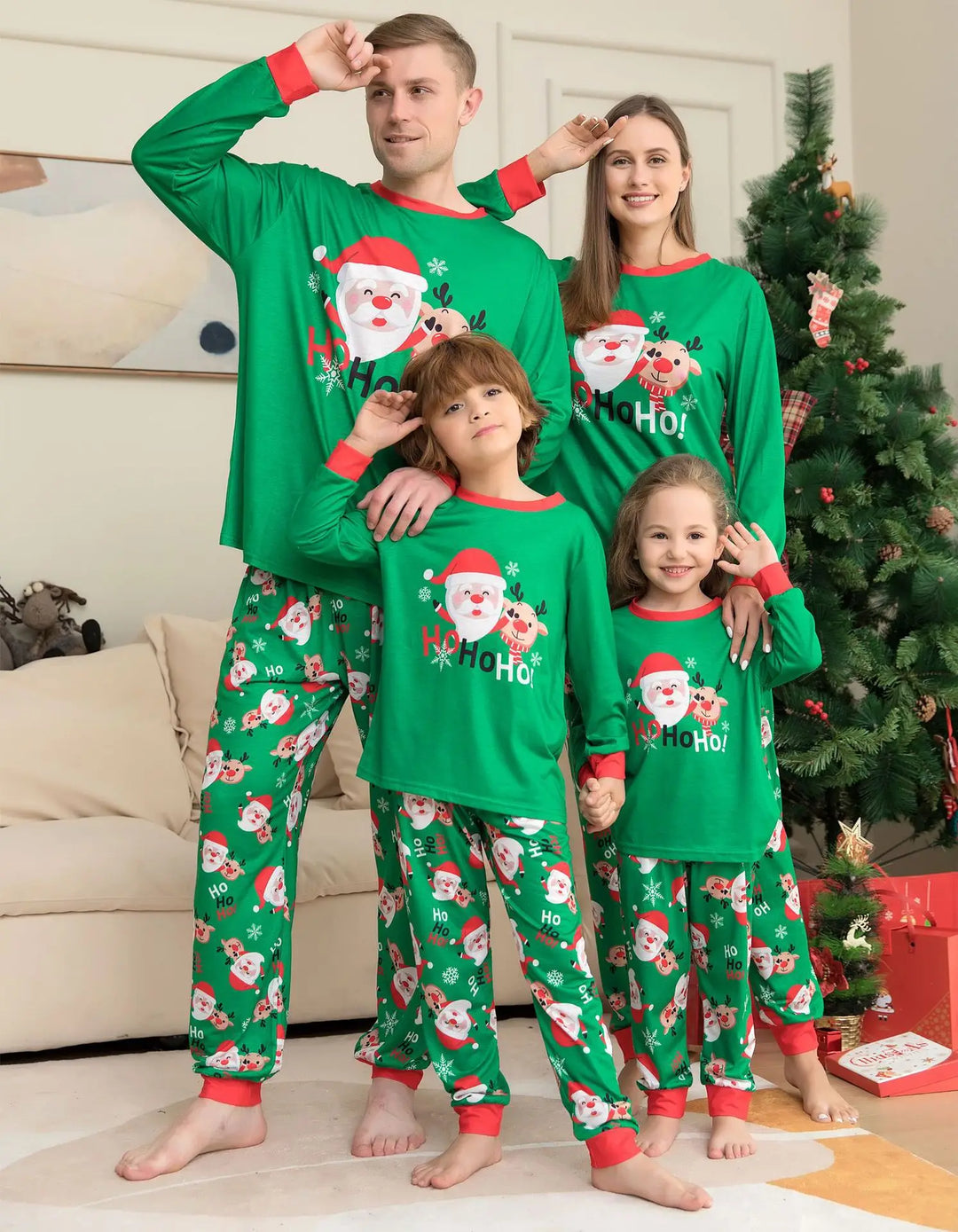 Festive Family Matching Pajama Set