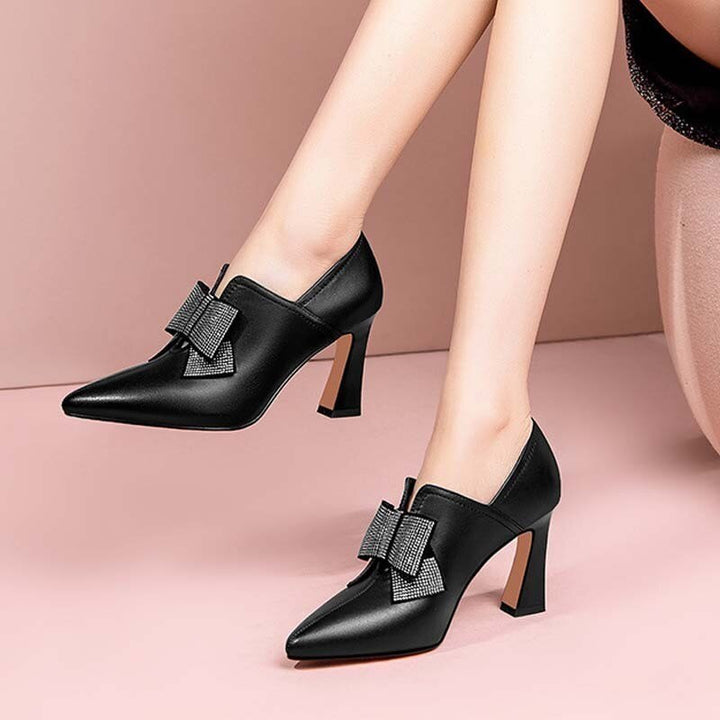 Elegant heels with bow - Edward Fraiser