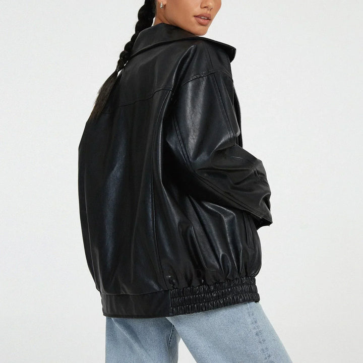 Carolina Oversized Leather Jacket
