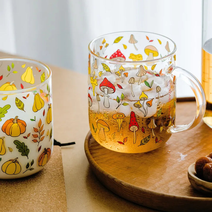 Spring Orchard Glass Mugs