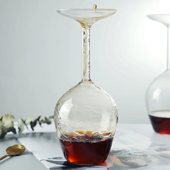 Upside-down Decanter Glass