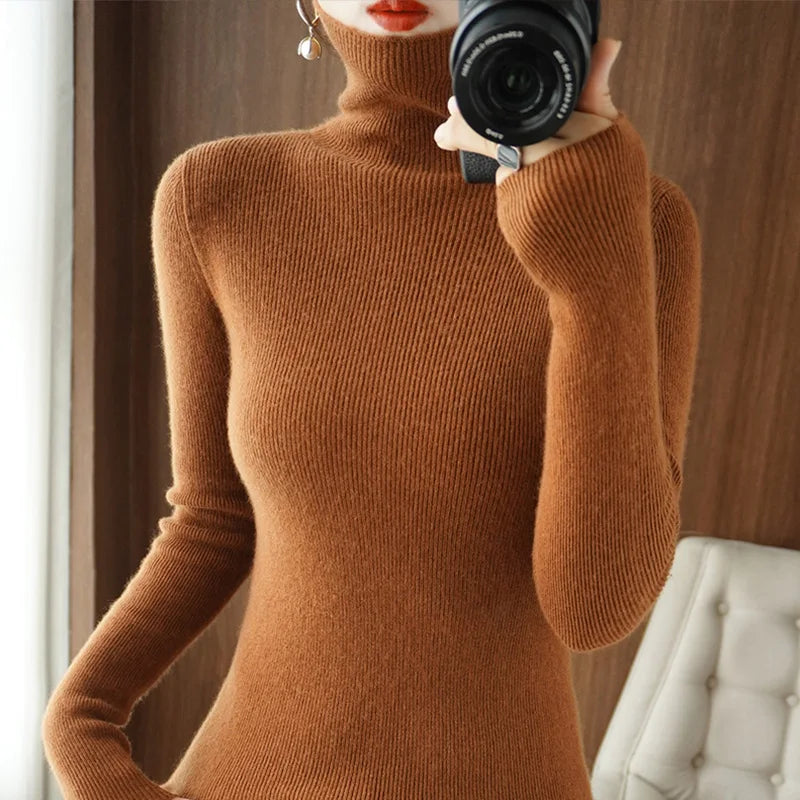 Auria Soft Ribbed Turtleneck