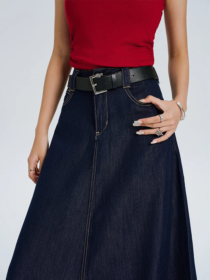 The Heritage Denim Maxi Skirt