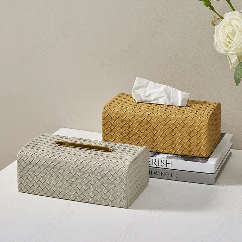 Liora Woven Tissue Box Cover