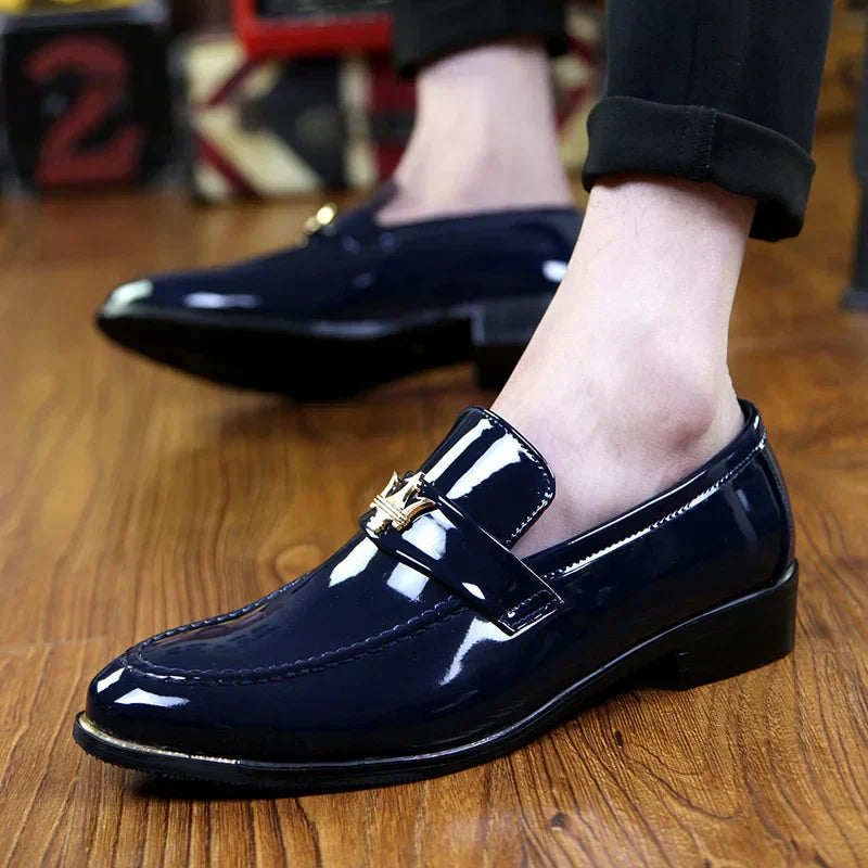 Marbello Polished Leather Loafers