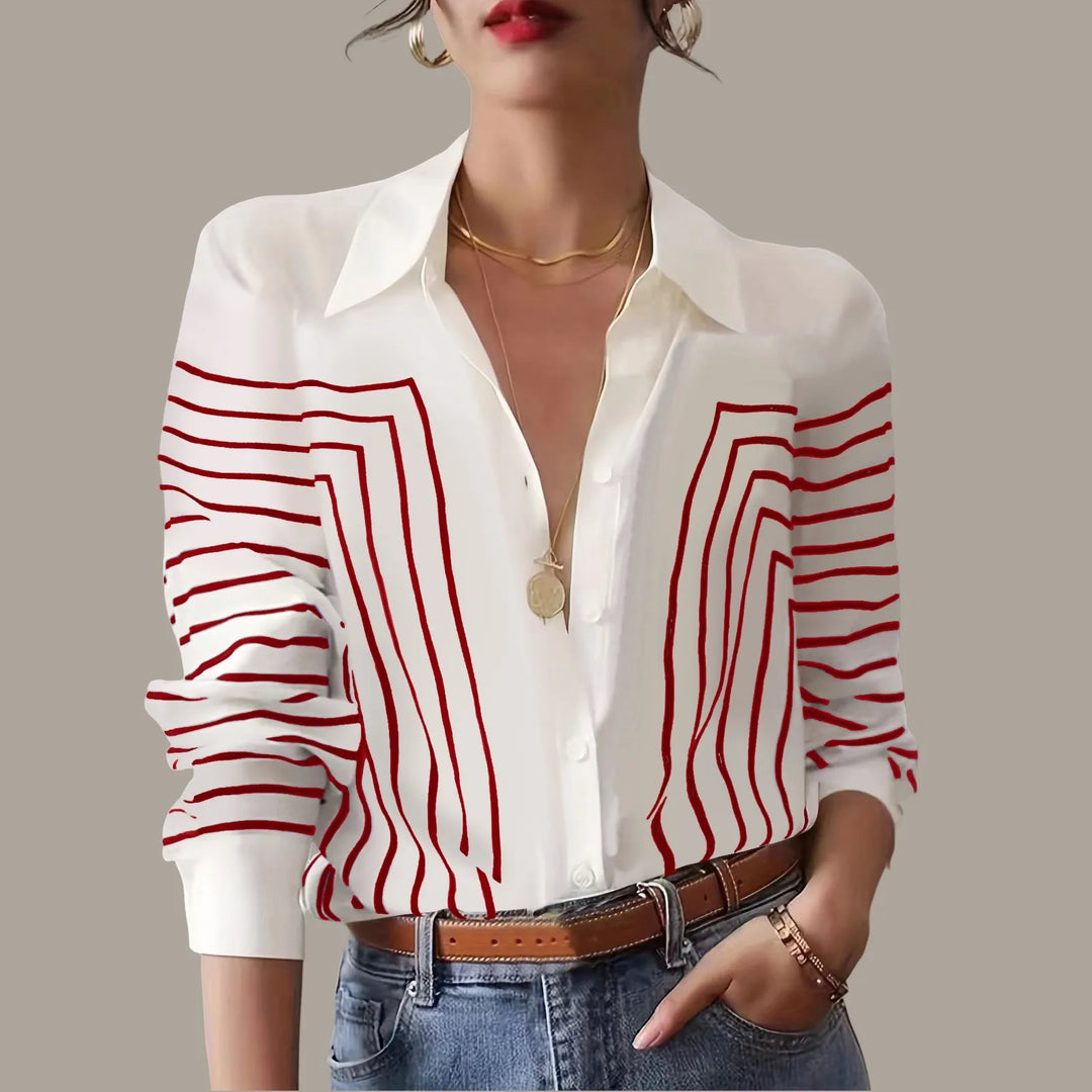 Liora Striped Button Shirt