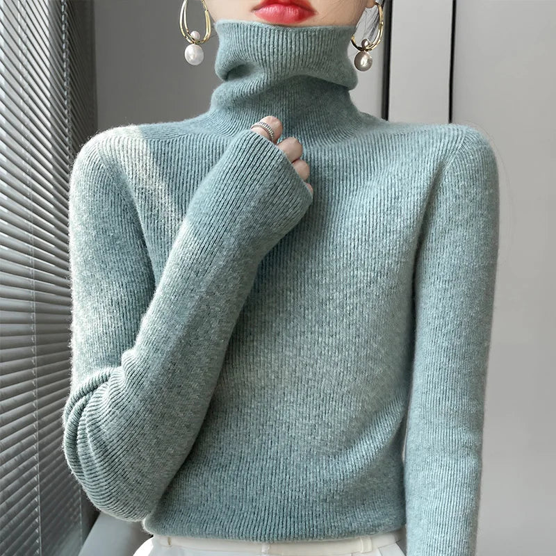 Auria Soft Ribbed Turtleneck