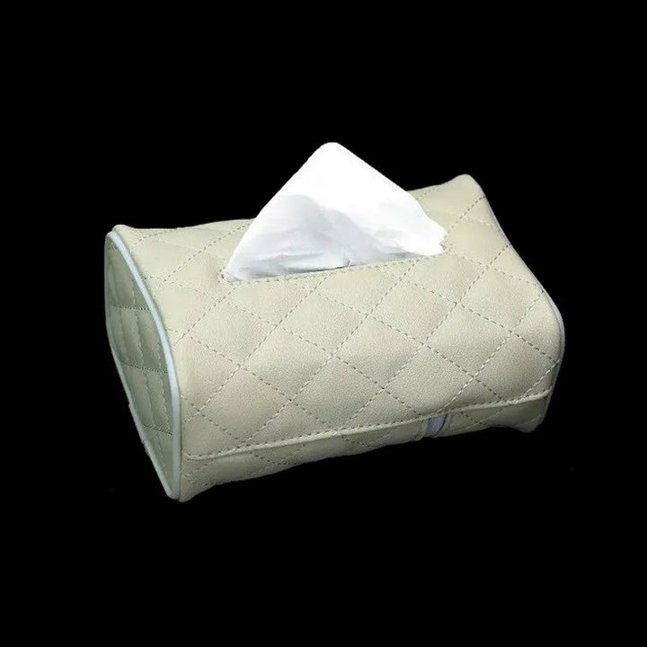 Faux Leather Tissue Box