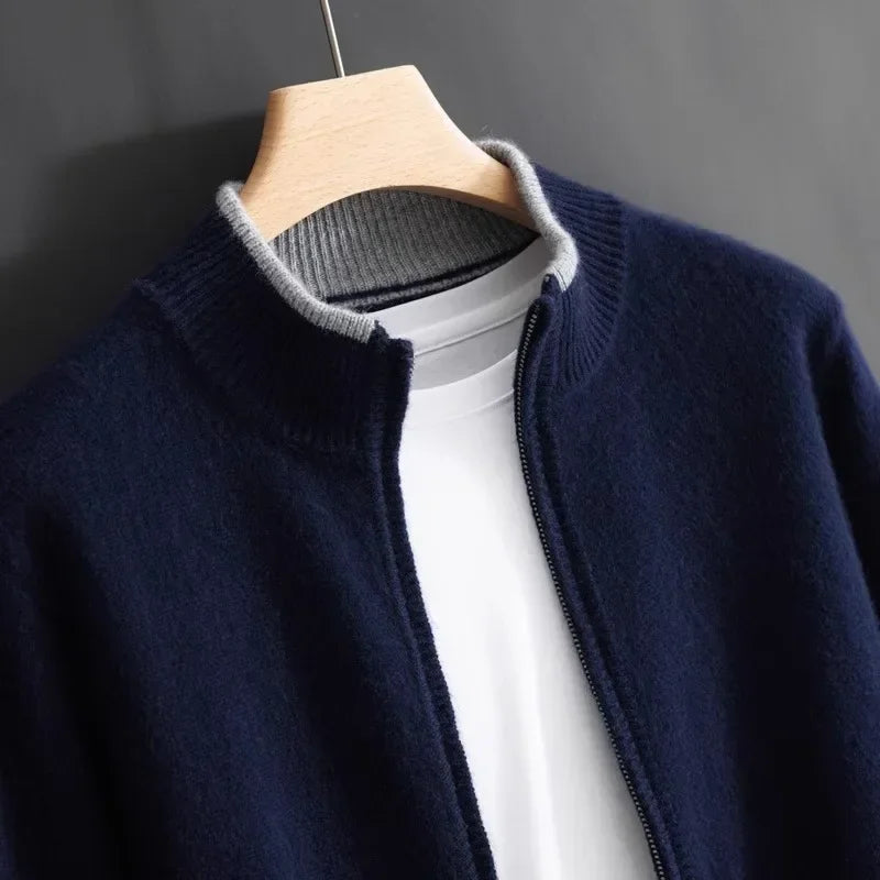 Classical Cashmere Zip-Up