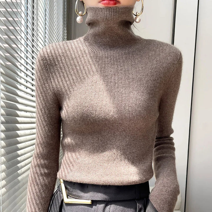Auria Soft Ribbed Turtleneck