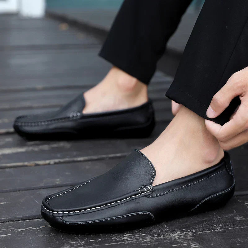 Lazio Leather Slip-On Loafers