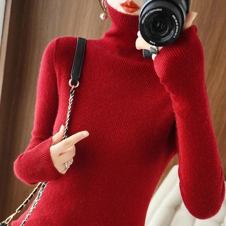 Auria Soft Ribbed Turtleneck