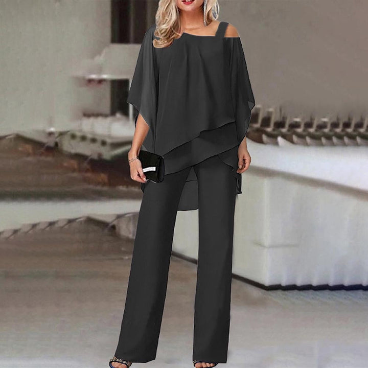 Axton Elegant Cold Shoulder Jumpsuit