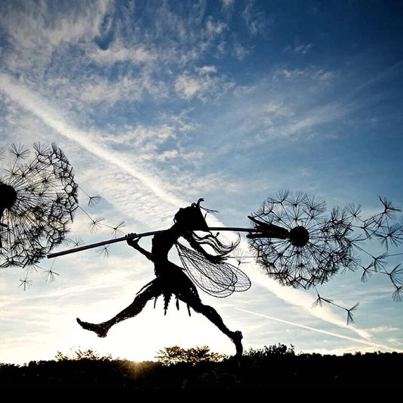 Dancing Angel Fairy Sculpture – Outdoor Garden Figurine