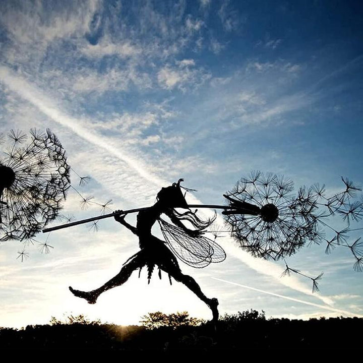 Dancing Angel Fairy Sculpture – Outdoor Garden Figurine