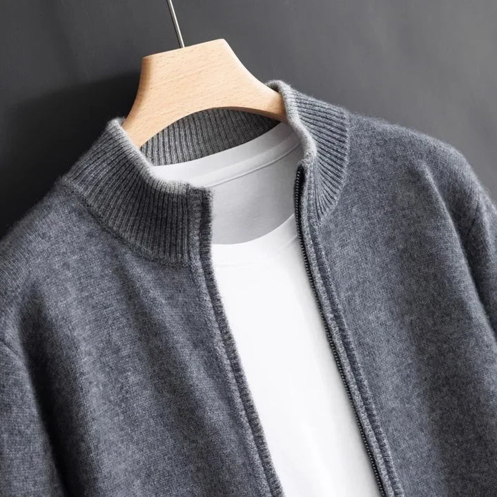 Classical Cashmere Zip-Up