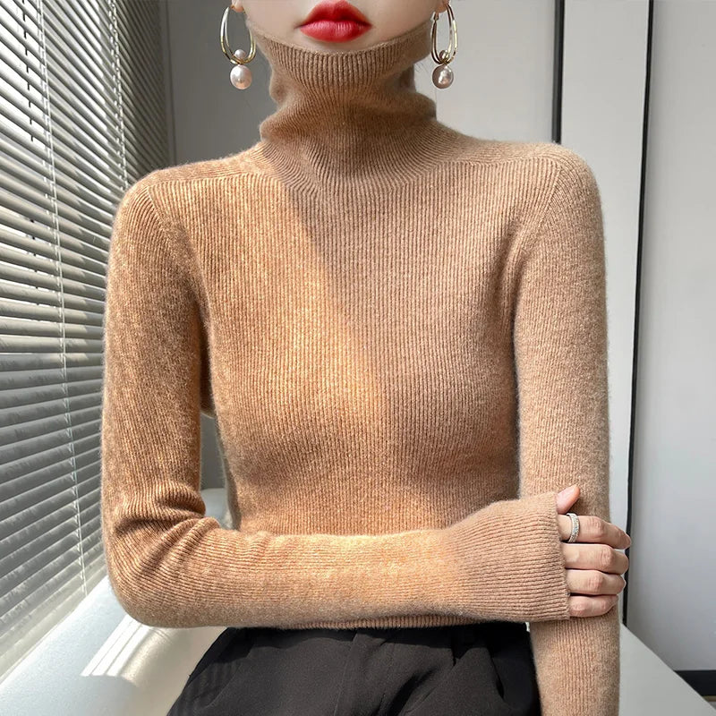 Auria Soft Ribbed Turtleneck