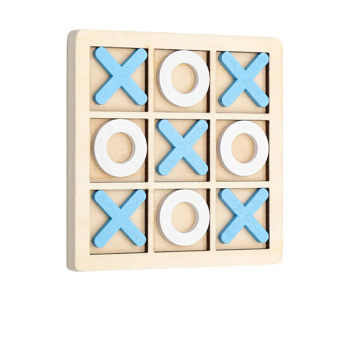 Wooden Tic-Tac-Toe Game Board Set
