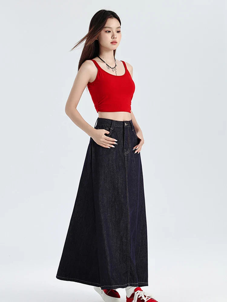 The Heritage Denim Maxi Skirt