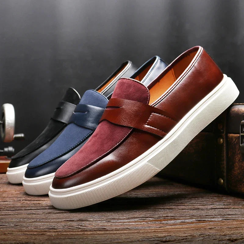 Ravello Leather Slip-On Loafers