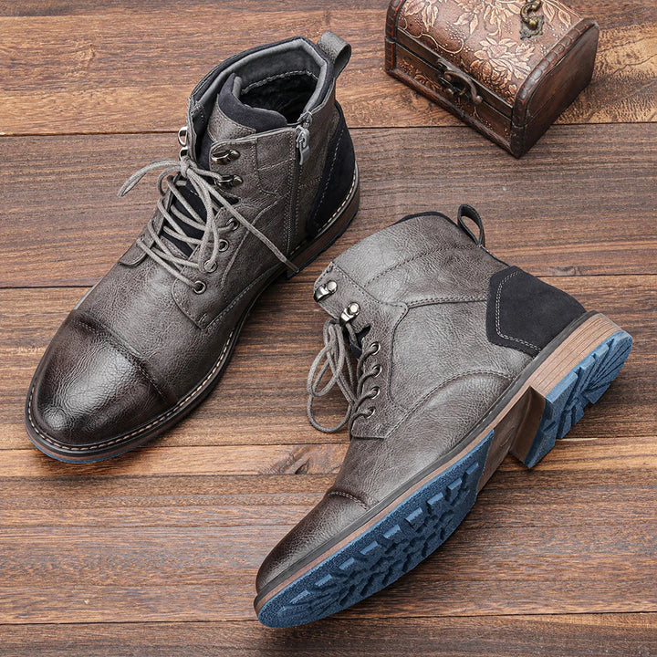 Bridgemont Rugged Leather Boots