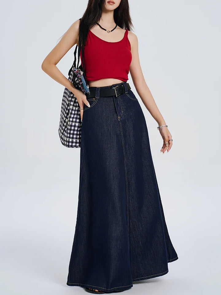 The Heritage Denim Maxi Skirt