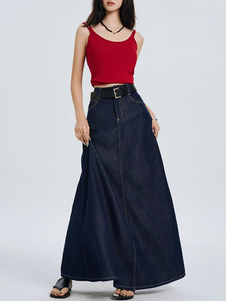 The Heritage Denim Maxi Skirt
